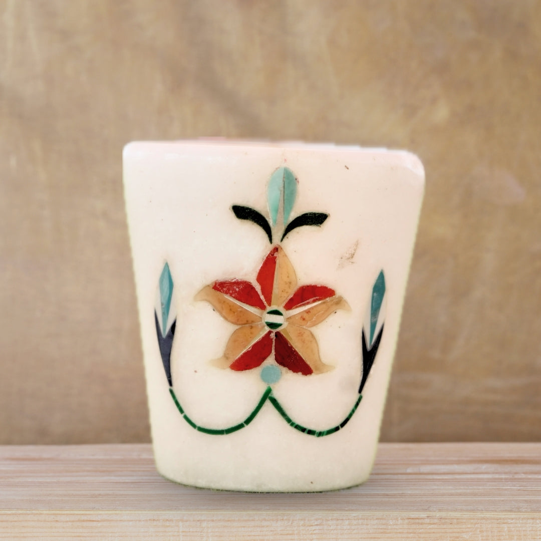 Handmade White Marble Tequila Shot Glass