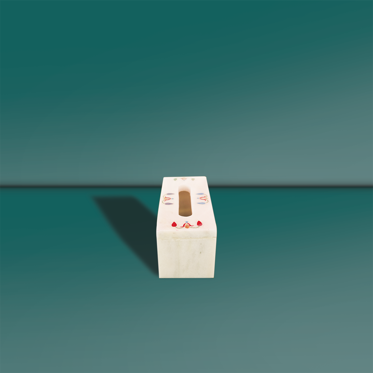 Marble Nepkin Stand with Gemstone Work