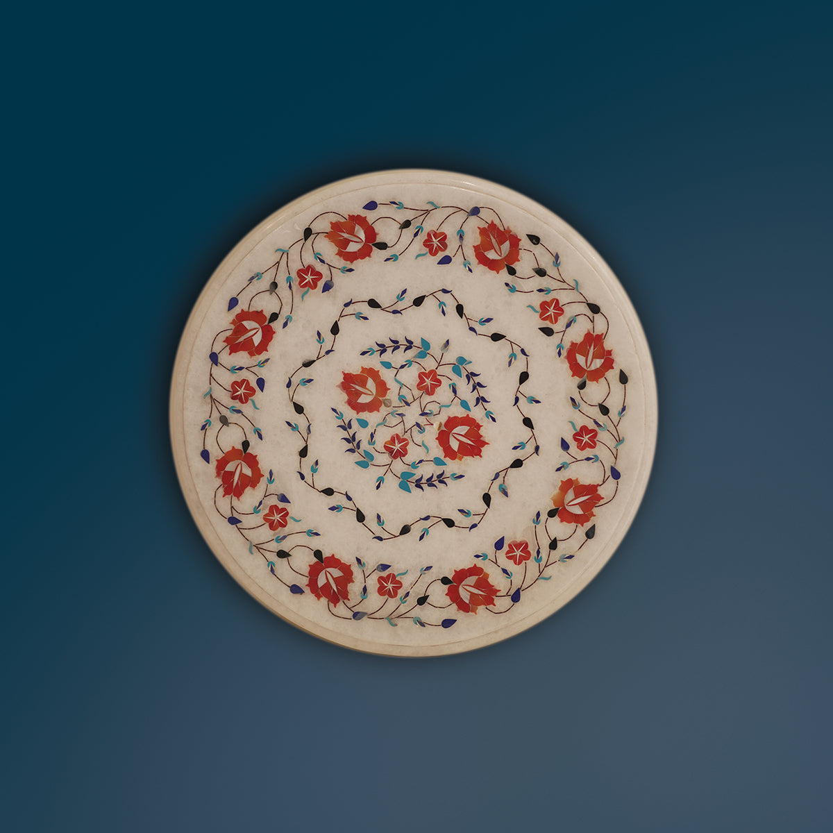 Unique marble table top with traditional craftsmanship