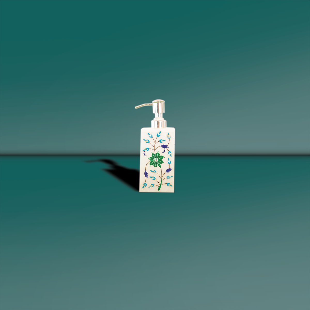 Blue & Green Gemstone Shampoo Bottle