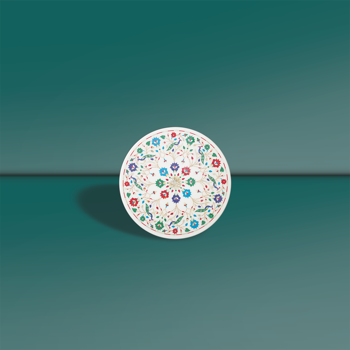 Premium Large White Marble Plate (20 x 20 Inch)