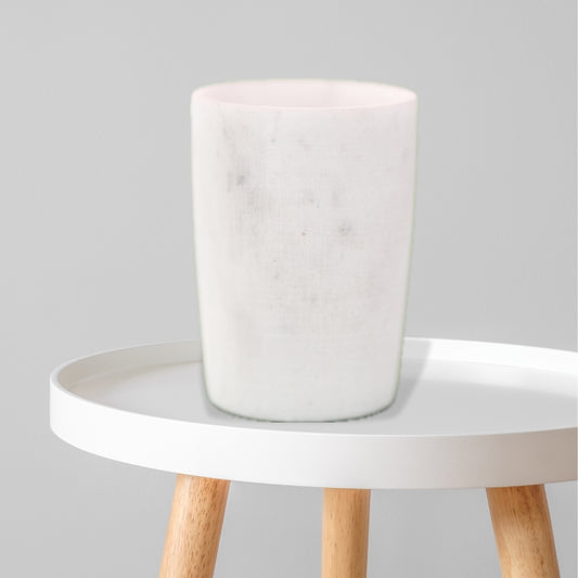 Handcrafted White Marble Glass