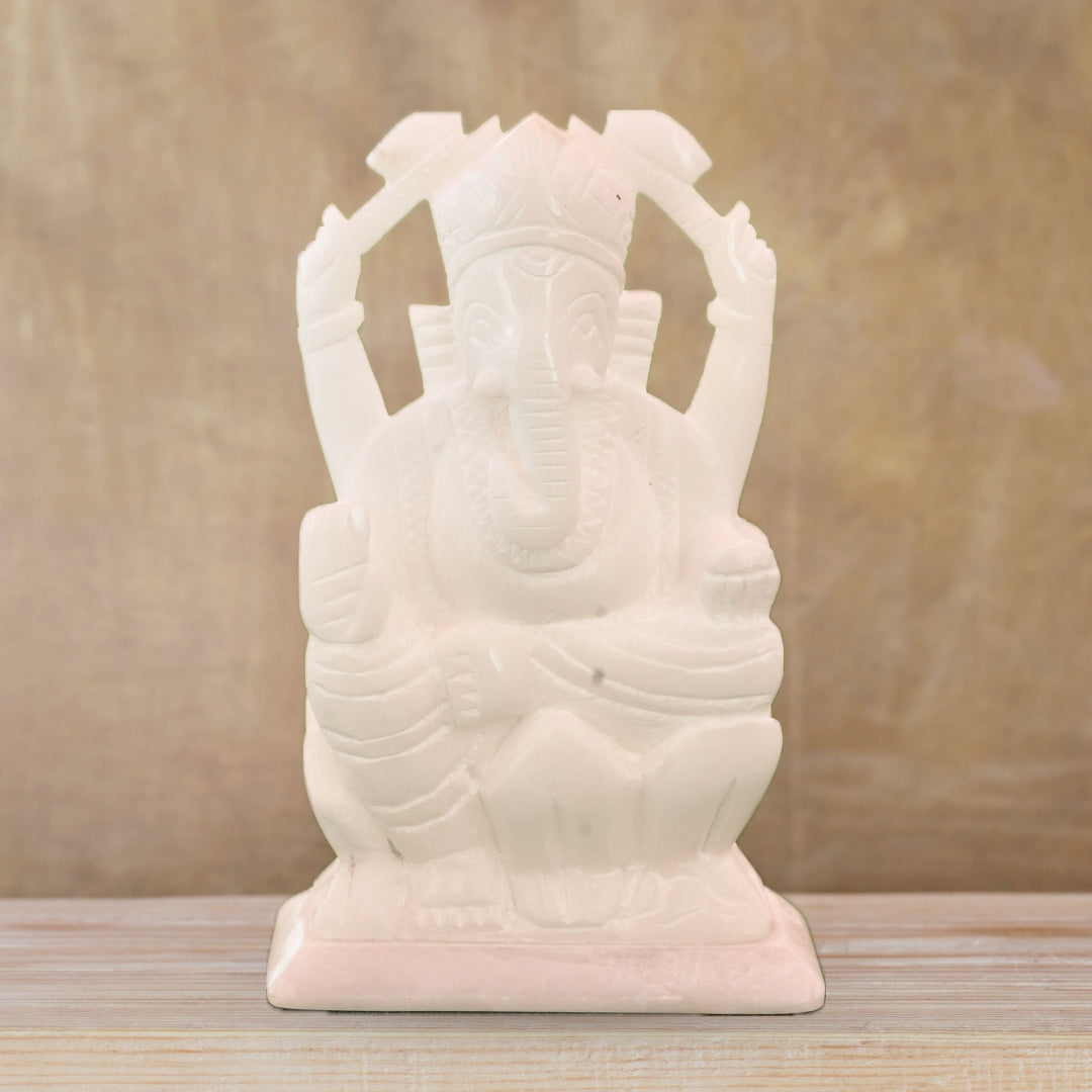Marble Ganesh Ji Statue (Handcrafted)