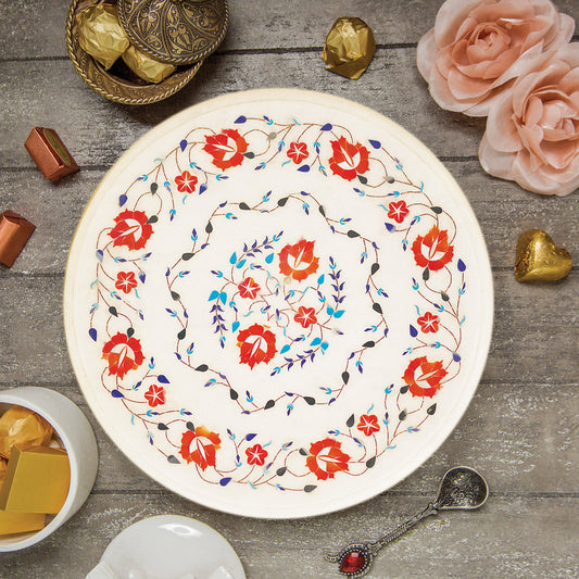 Unique marble table top with traditional craftsmanship