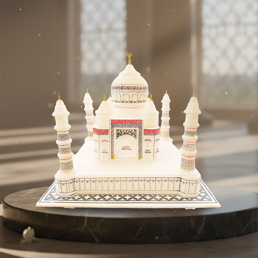 Taj Mahal Showpiece (Hand-Painted)