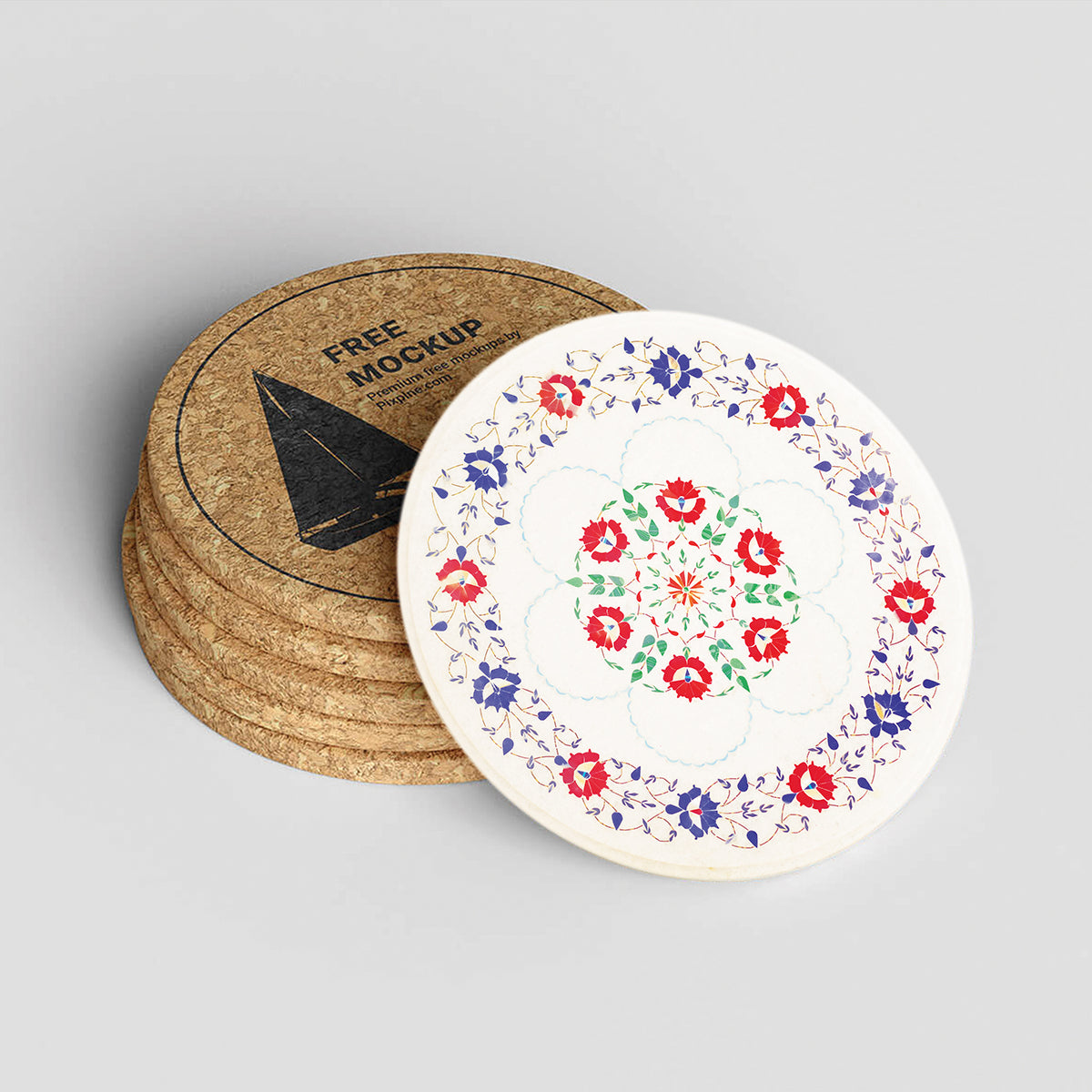 Custom-crafted marble tabletop with rich inlay art