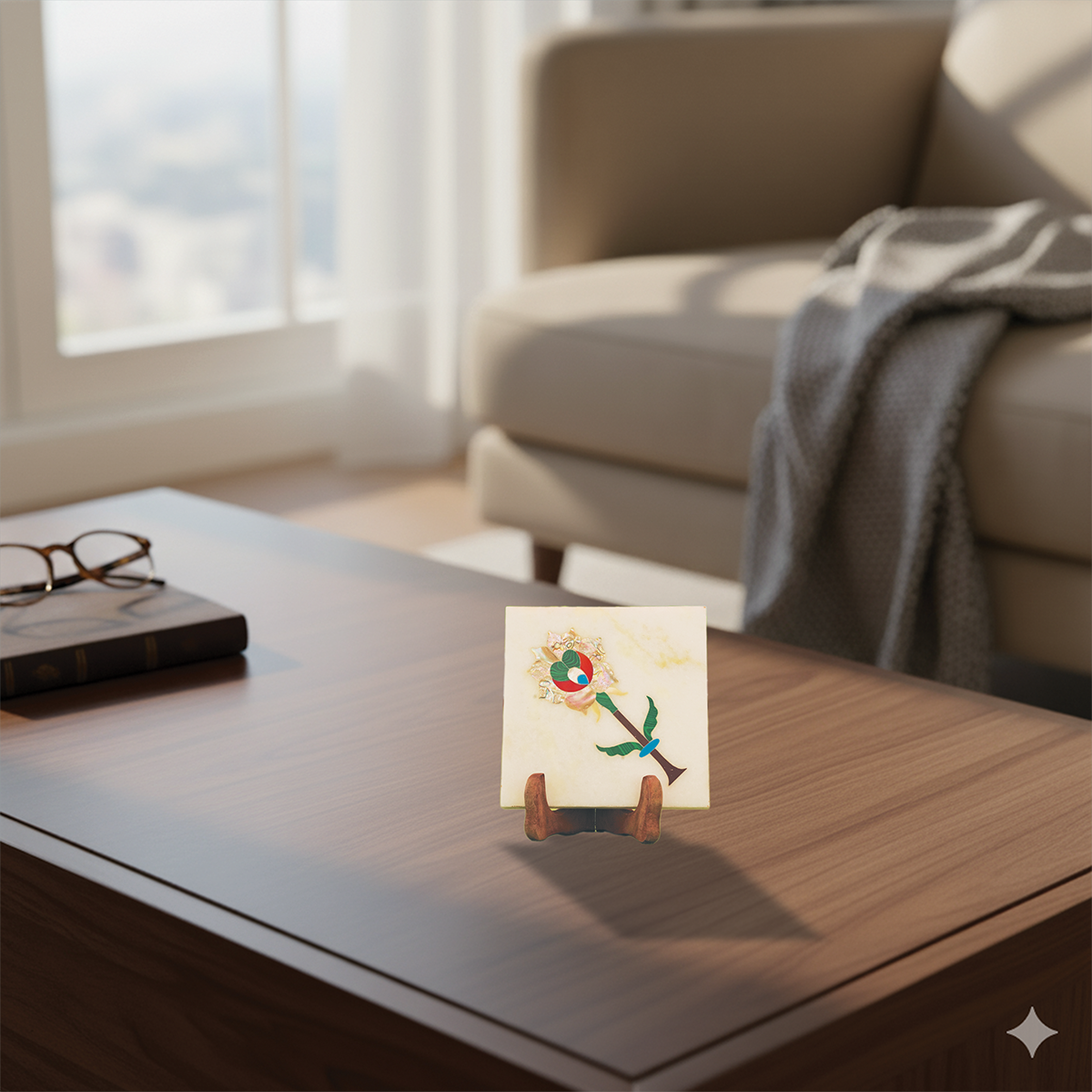 Inlay Floor Tile (5 x 5 Inch)