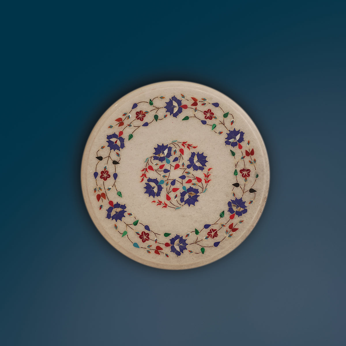 Premium design marble table top with traditional inlay work