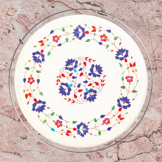 Premium design marble table top with traditional inlay work