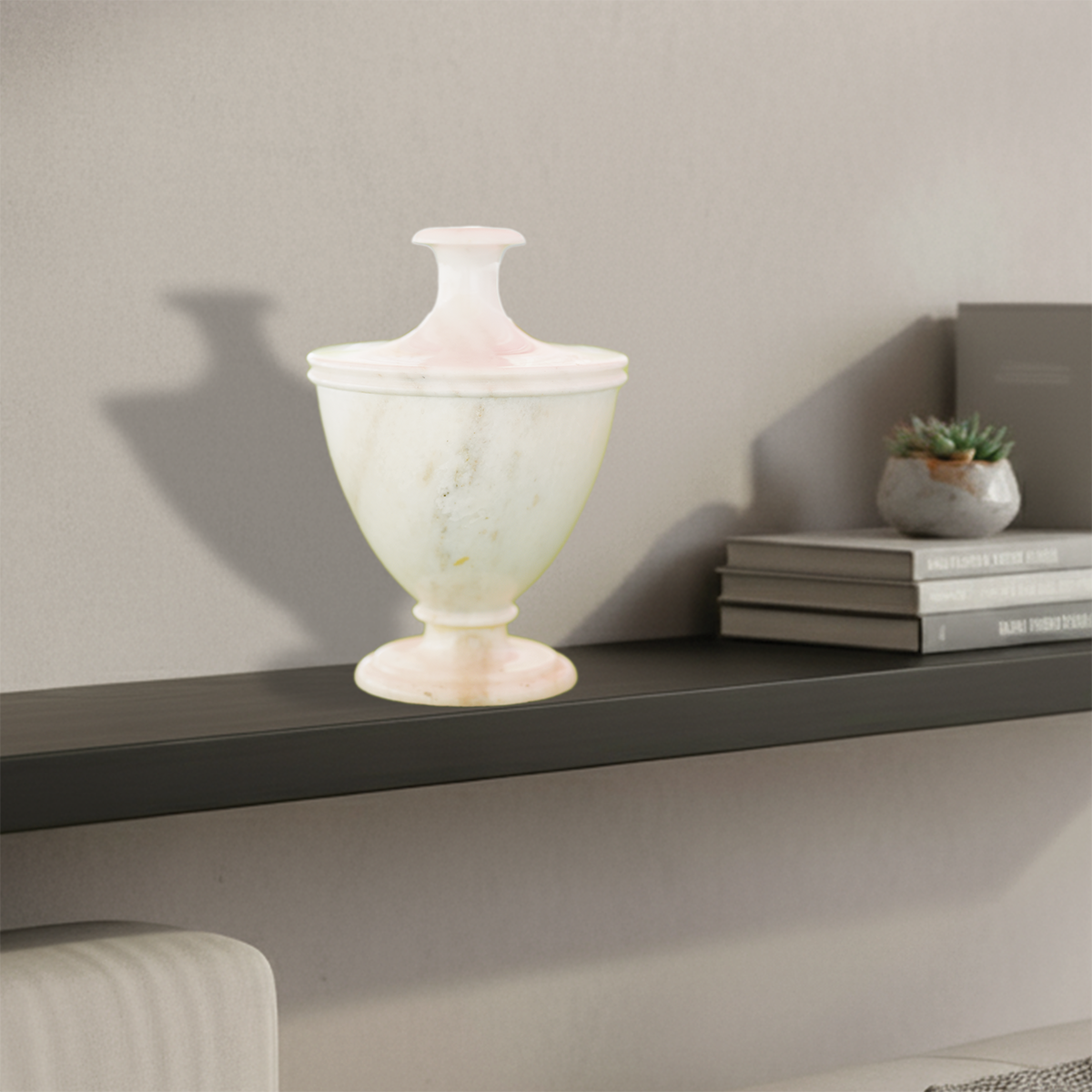 Handcrafted White Marble Jar
