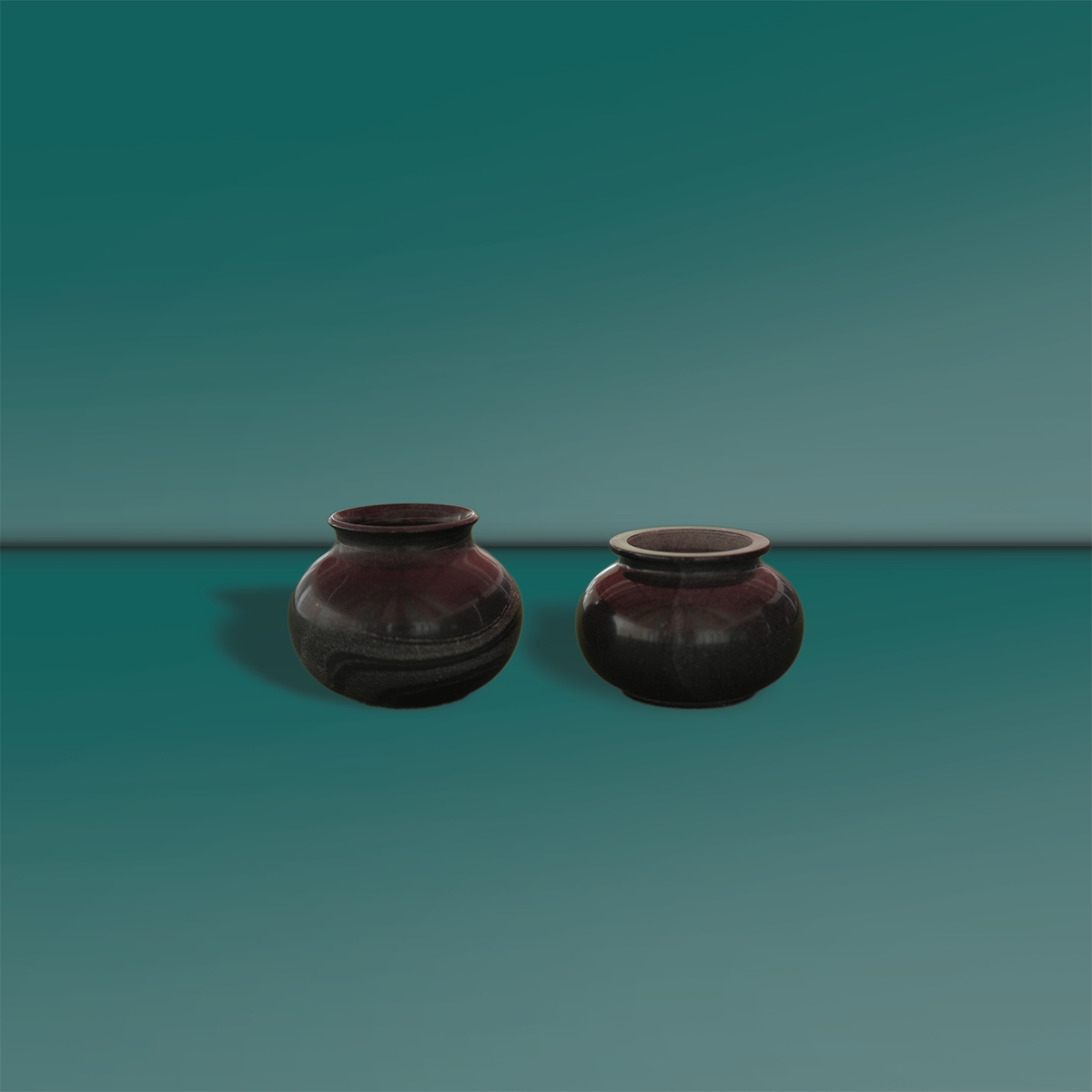 Premium Black Marble Matki – Elegant Plain Finish (6 x 4 Inch)