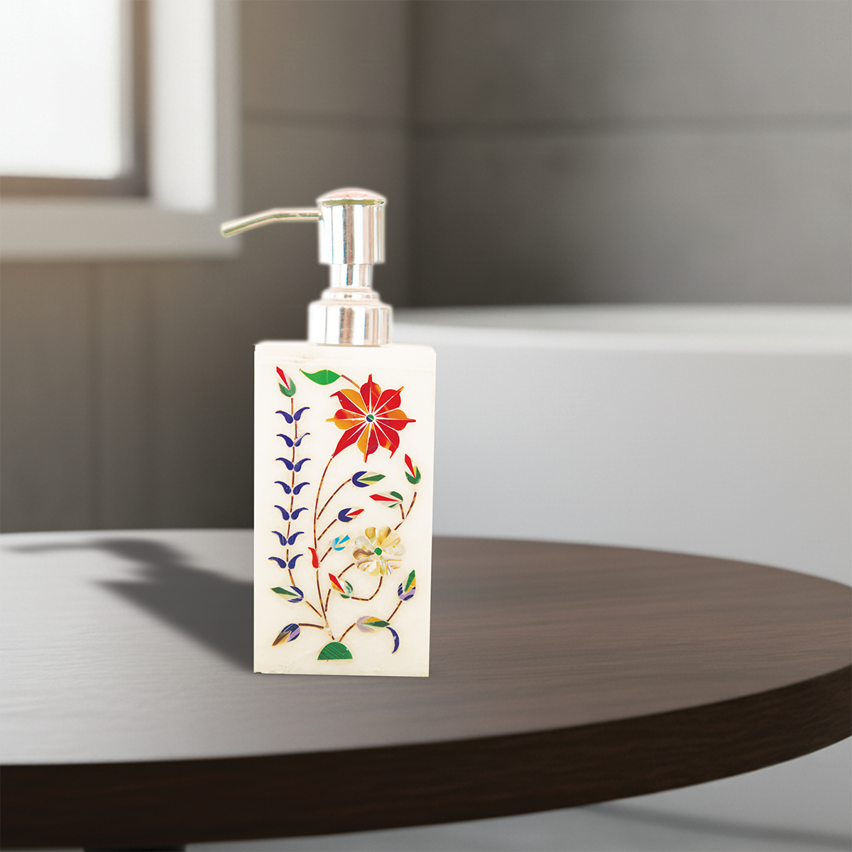 Premium Multi-Gem Inlay Shampoo Bottle